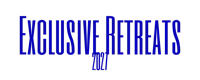 the exclusive retreats logo on a black background