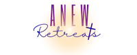 a new retreats logo on a black background