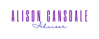 the logo for alison gansdale advisor
